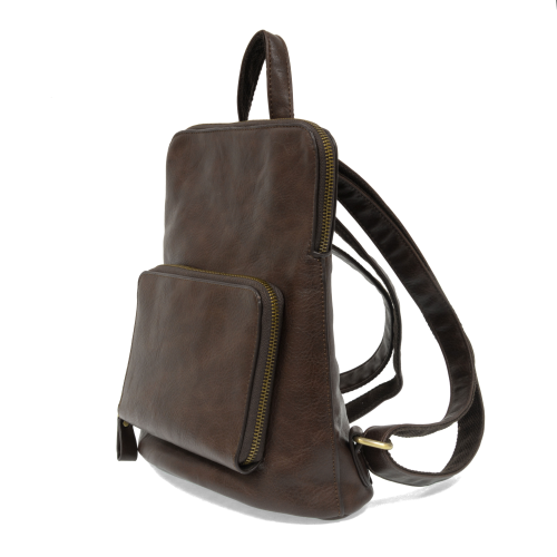 Julia Mini Backpack-Dark Oak