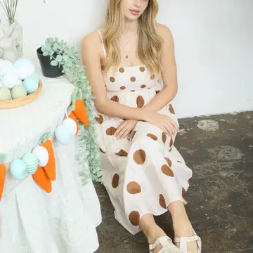 Polka Dot Midi Dress