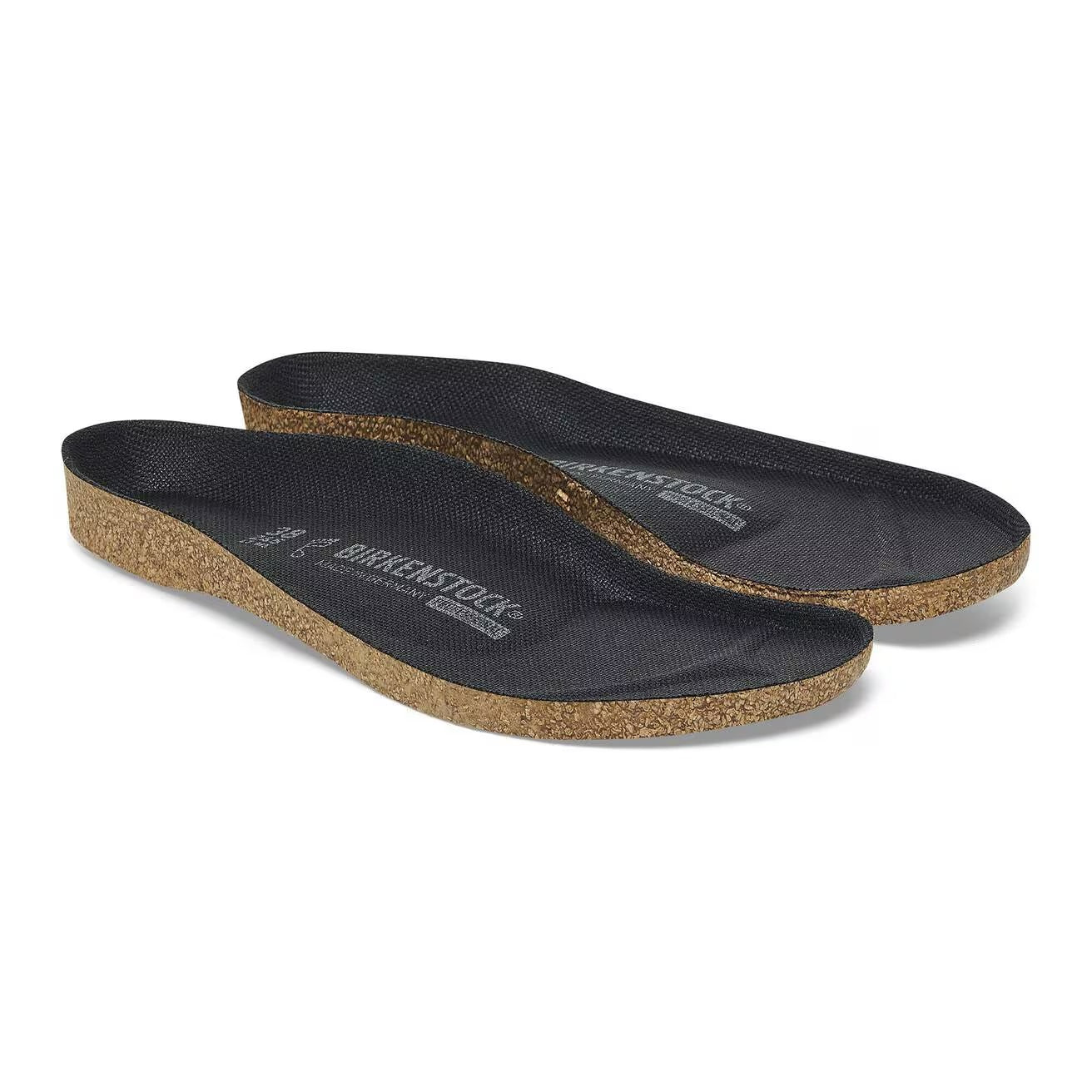 Super Birki Replacement Footbeds (Black Top Cork Bed)