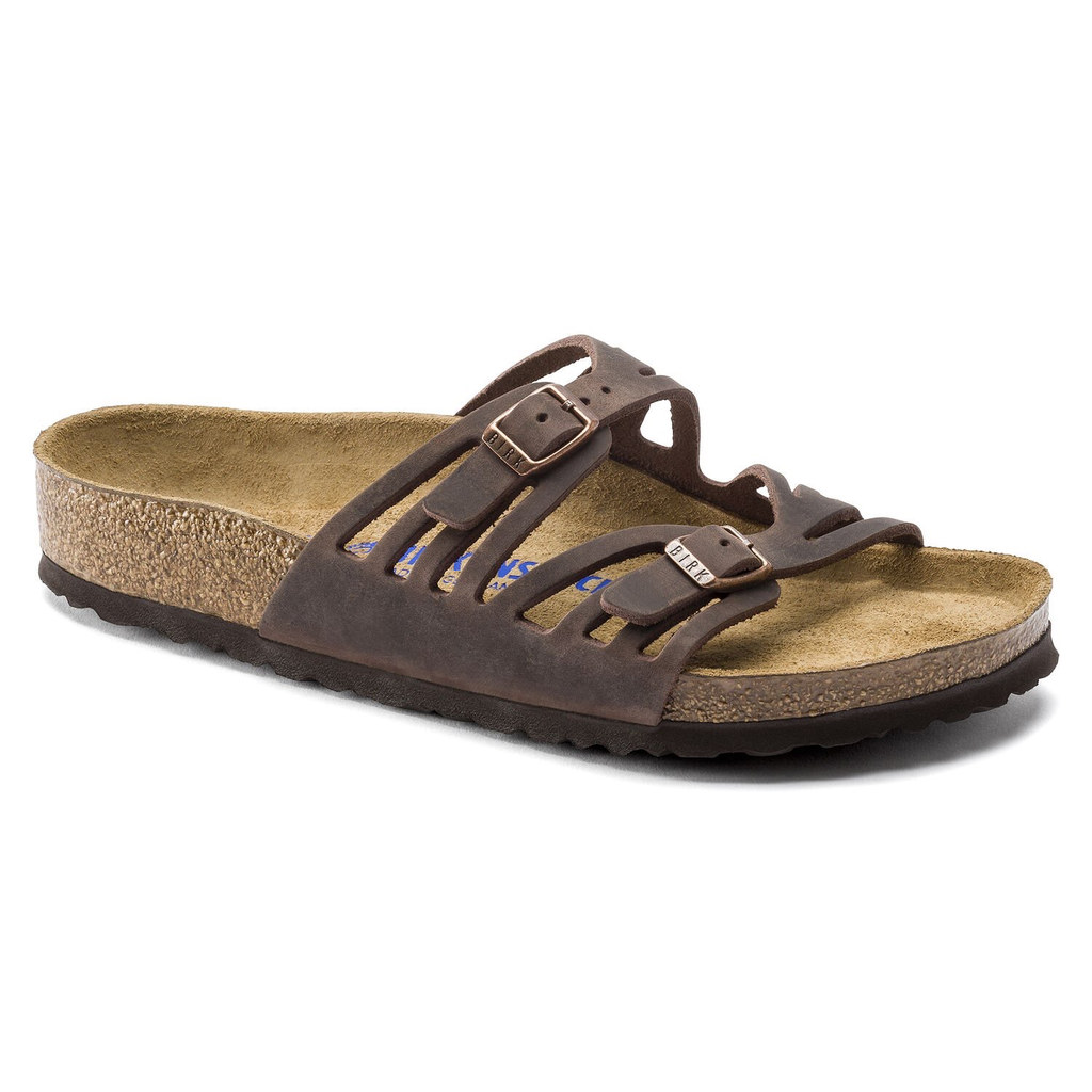 Granada Oiled Leather Soft Footbed Sandal