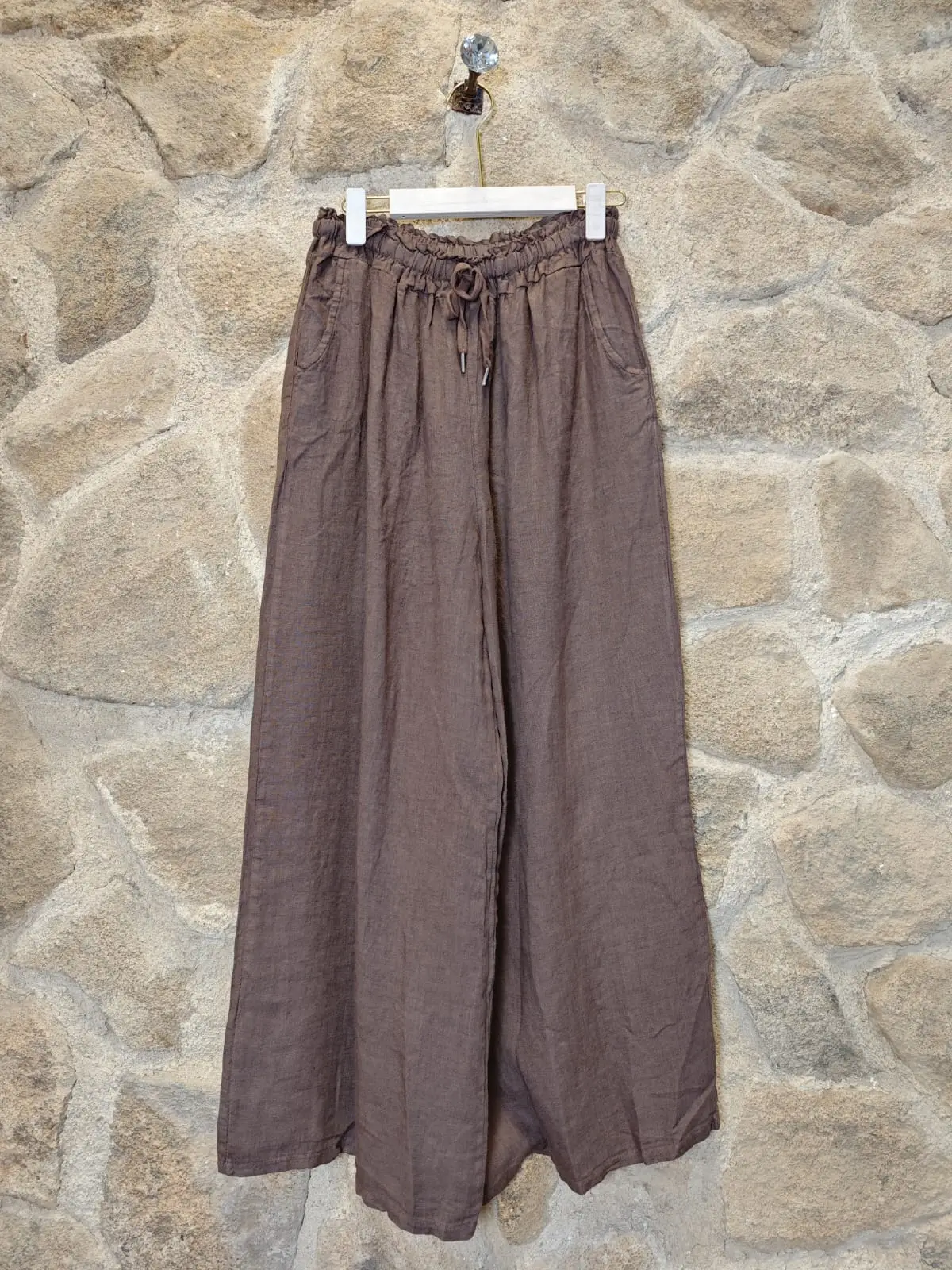 100% Linen Wide Leg Pants