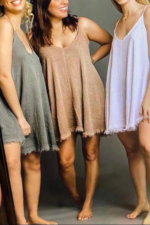 Tank Tunic with Fringe Edge