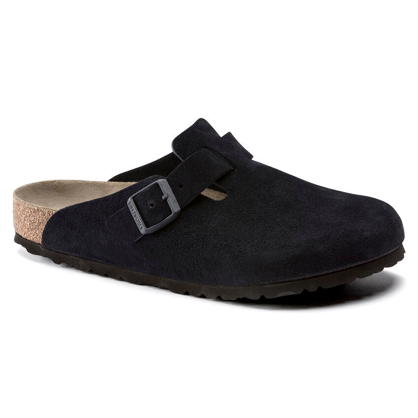 Boston Suede Soft Footbed Clog