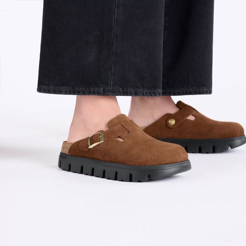 Boston Chunky Suede Clog