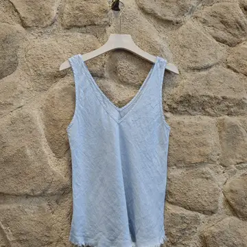 Sisa 100% Linen Tank Top
