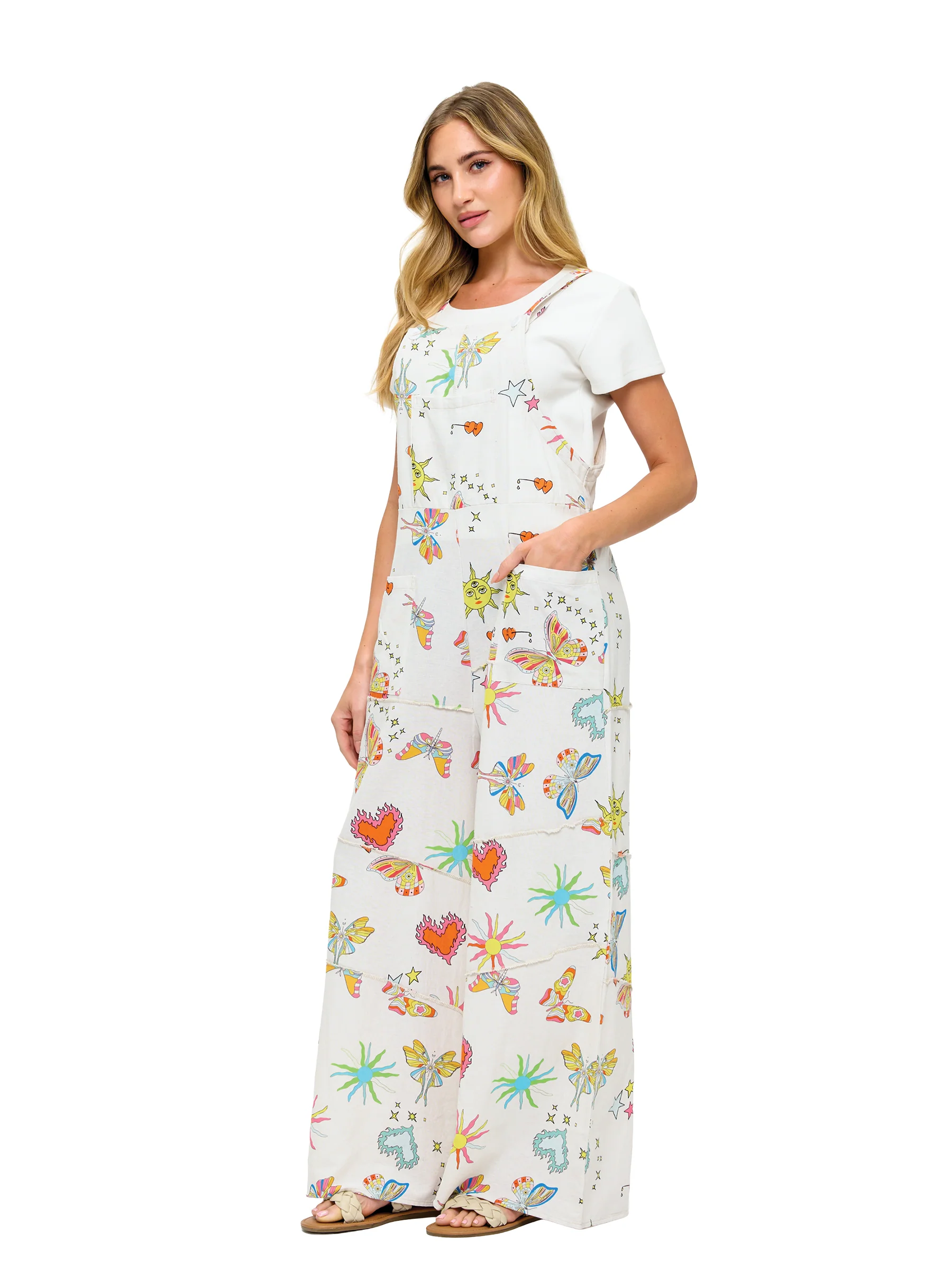 Whimsical Celestial Overalls