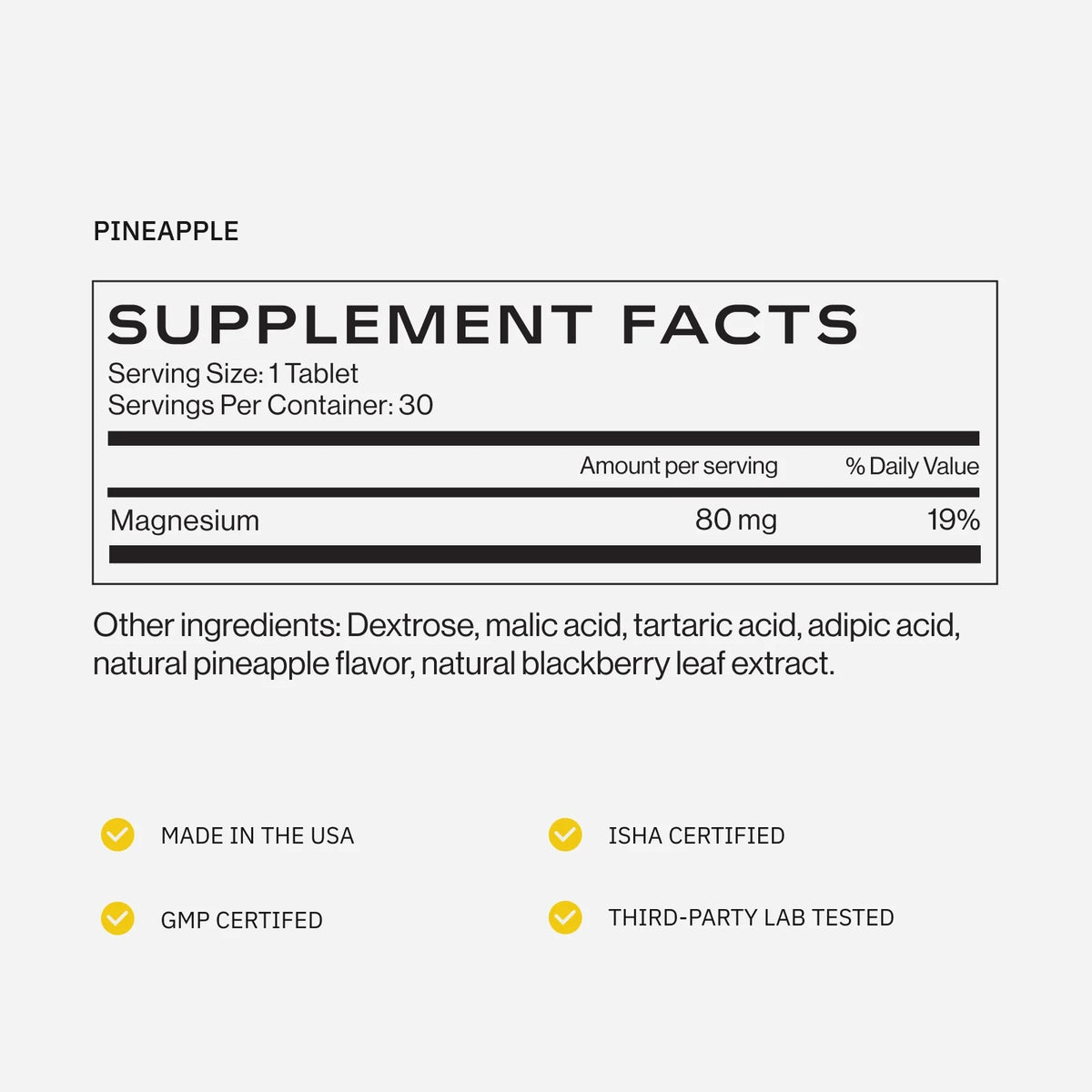 H2TAB Molecular Hydrogen Pineapple