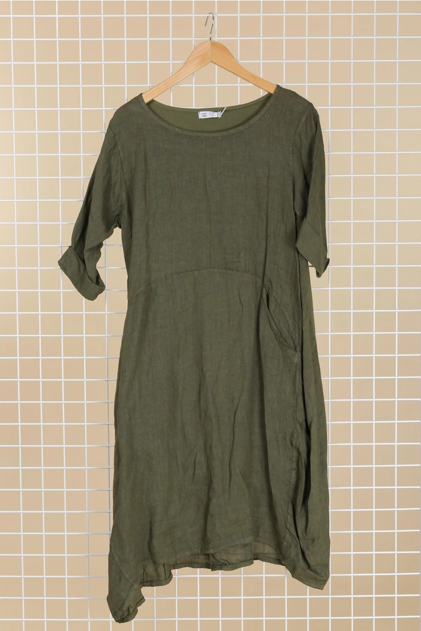 Linen Dress with Pocket