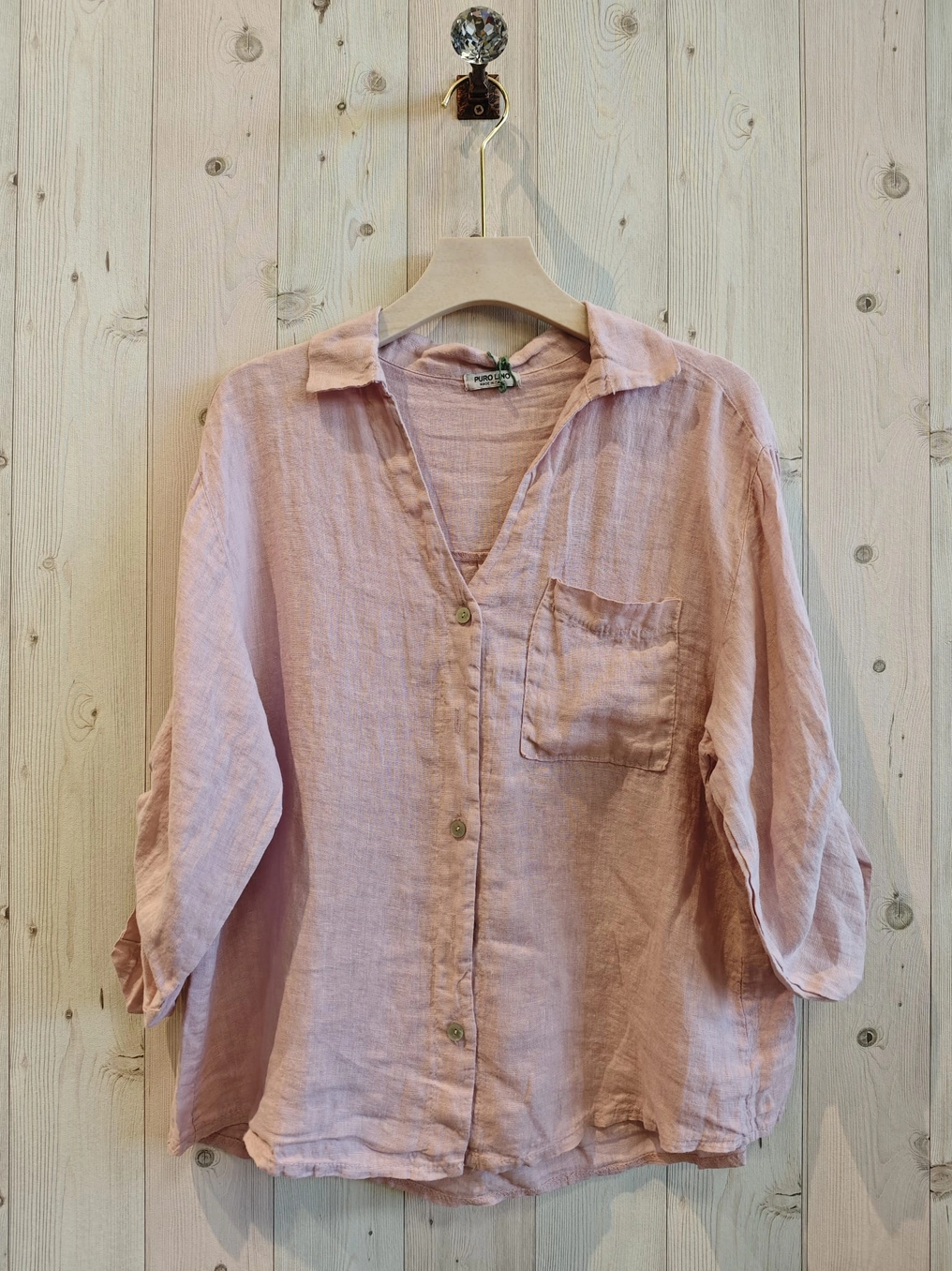 One Pocket Linen Tops
