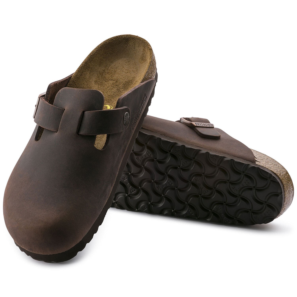 Boston Oiled Leather Soft Footbed Clog