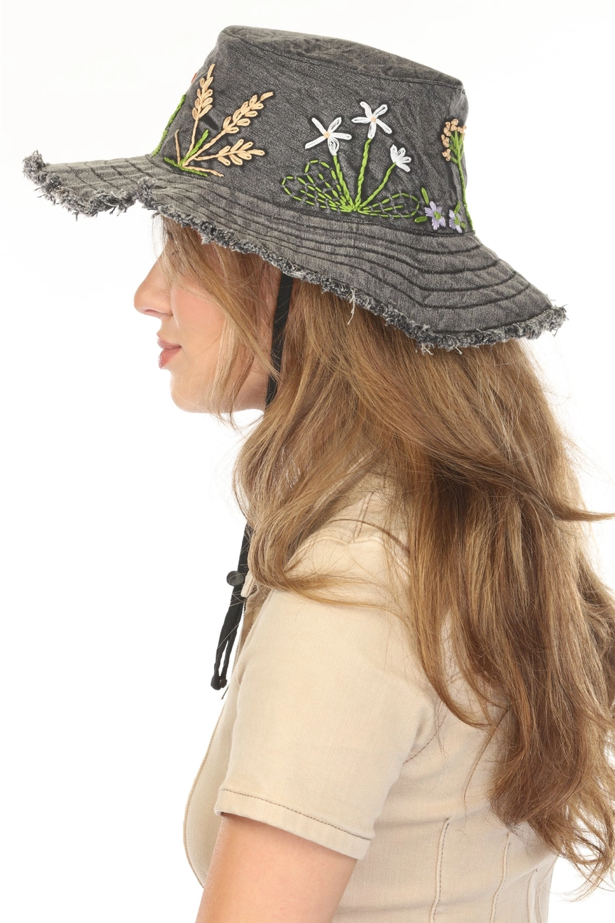 Garden Embrodiered Boonie Hat