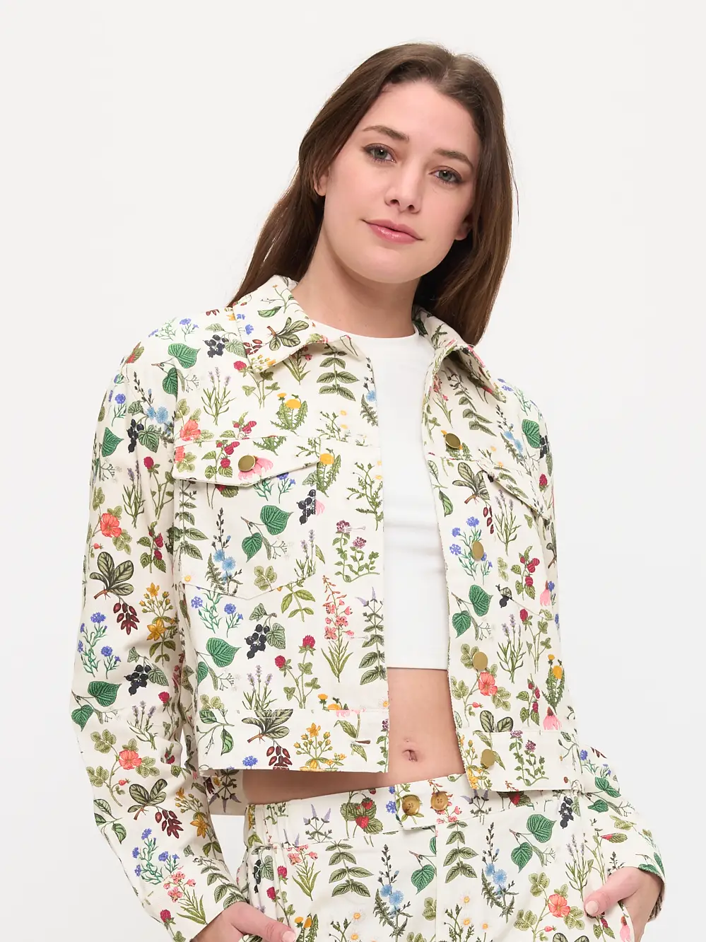 Garden Floral Print Jacket