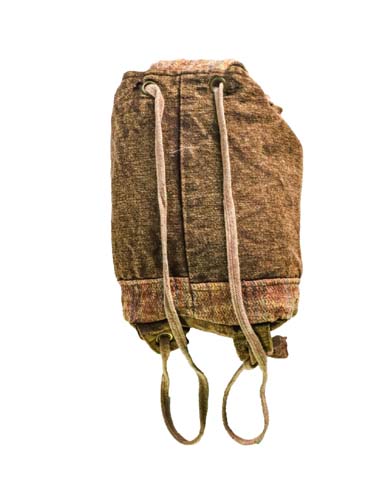 Embroidered Sea Turtle Cotton Backpack